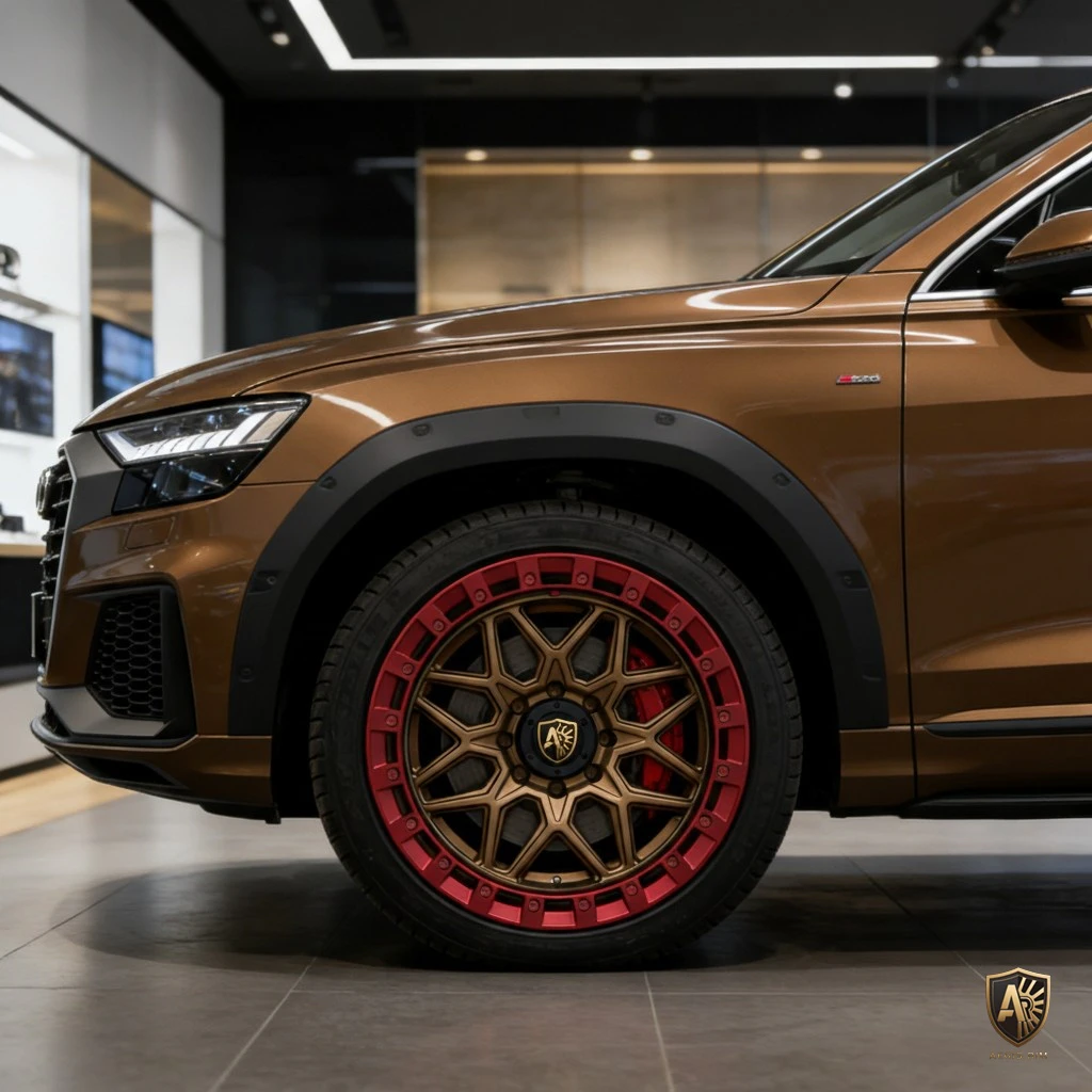 AEGIS RIM Aurora forged wheel fitted on luxury sports car — Tarmac SAGA series, GripSafe Technology bead-lock system