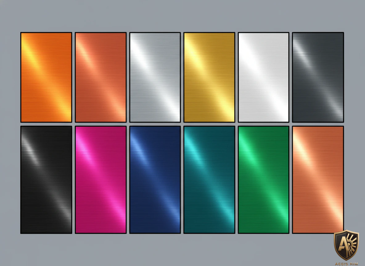 AEGIS RIM Brushed Color Palette - Brushed Black, Bronze, Titanium, Silver finishes