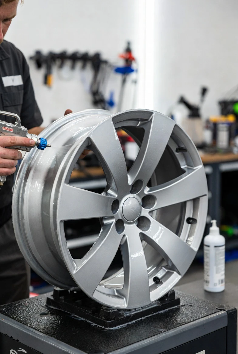 Thin transparent silicon-based polymer layer concept for ceramic coating technology